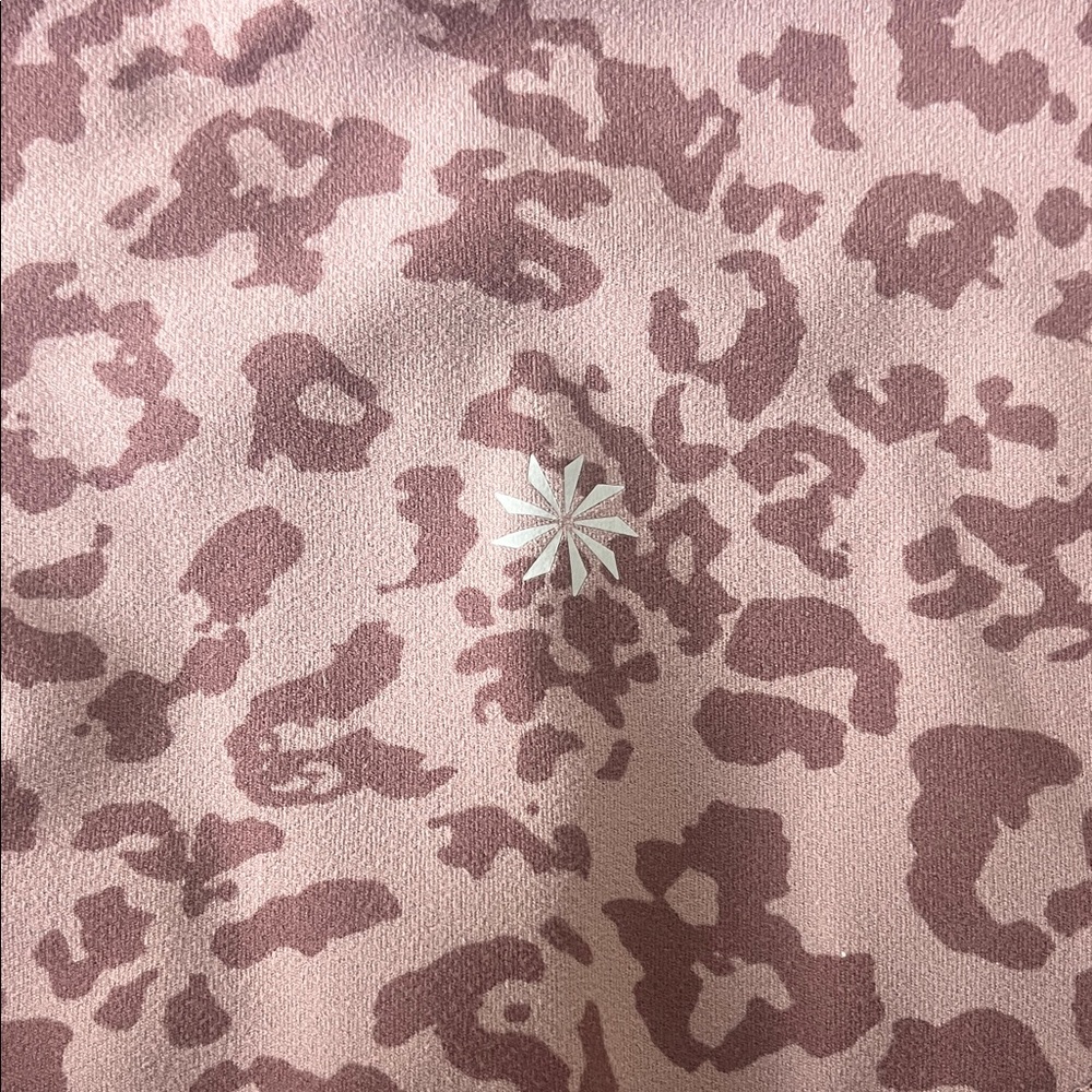 Athleta Purple Leopard Print 7/8 Leggings Sz XS - Picture 2 of 7